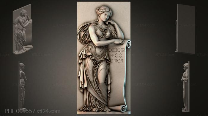 Different panels (PHI_005557) 3D models for cnc