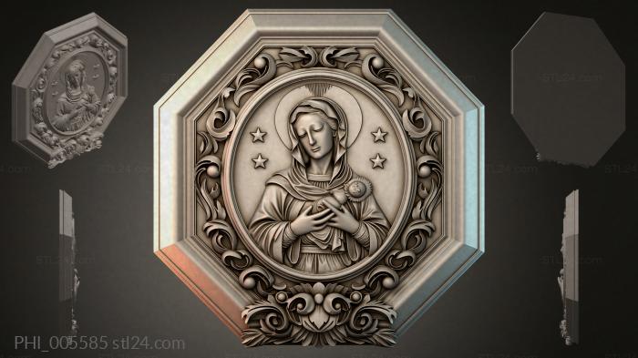 Different panels (PHI_005585) 3D models for cnc