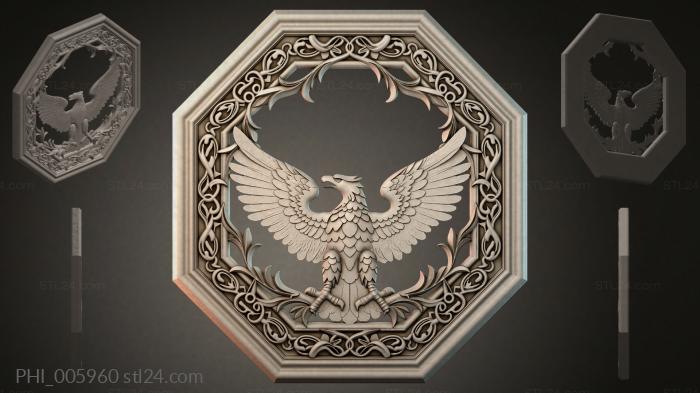 Different panels (PHI_005960) 3D models for cnc