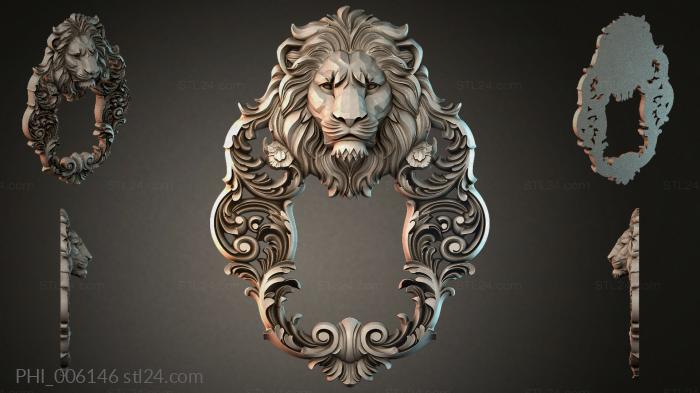 Different panels (PHI_006146) 3D models for cnc