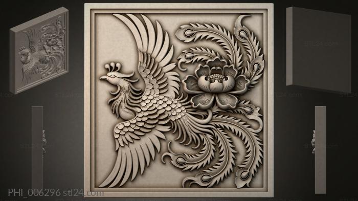 Different panels (PHI_006296) 3D models for cnc
