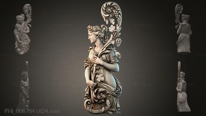 Different panels (PHI_006784) 3D models for cnc