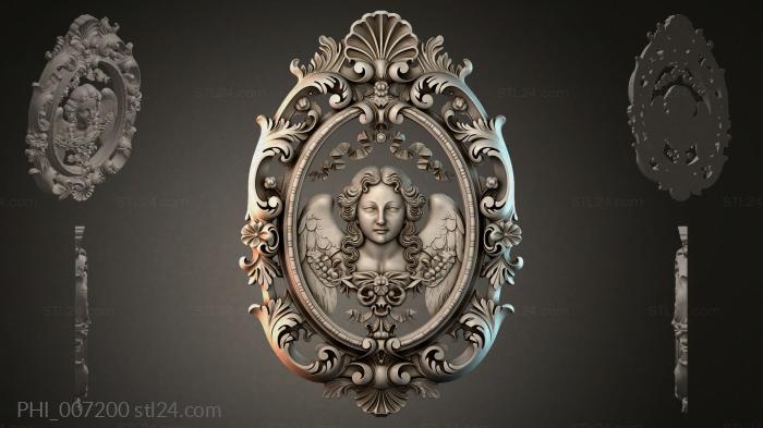 Different panels (PHI_007200) 3D models for cnc
