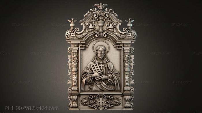 Different panels (PHI_007982) 3D models for cnc