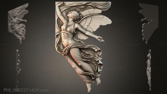 Different panels (PHI_008227) 3D models for cnc