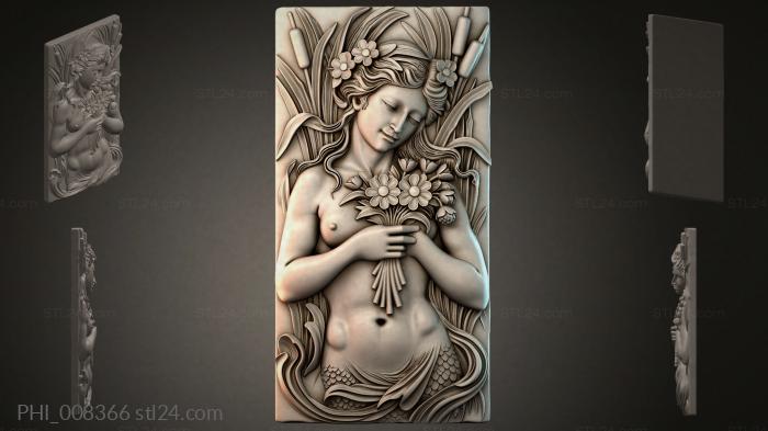 Different panels (PHI_008366) 3D models for cnc