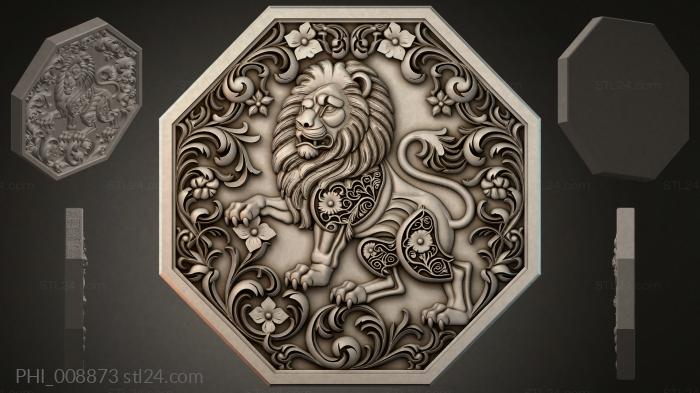 Different panels (PHI_008873) 3D models for cnc