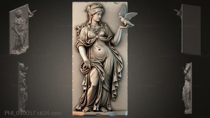 Different panels (PHI_010057) 3D models for cnc
