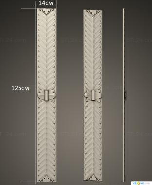 Pilasters (Vertical decor, PL_0195) 3D models for cnc