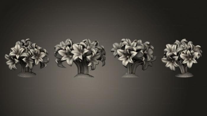 Растения (Основа 1 цветок 02, PLANT_0099) 3D модель для ЧПУ станка