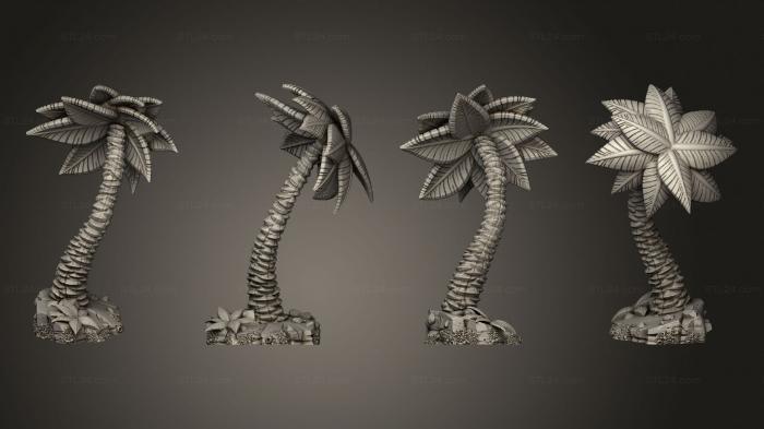 Растения (Пляжная Арка С Пальмой 003, PLANT_0105) 3D модель для ЧПУ станка
