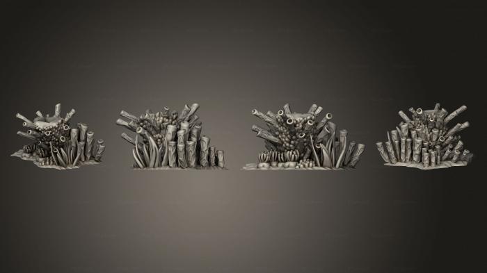 Растения (Мозг и разветвленные кораллы Трубка А, PLANT_0138) 3D модель для ЧПУ станка