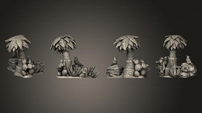 Растения (Кактусовая Фауна и Скалы Группа Животных Пустыни Дерево, PLANT_0147) 3D модель для ЧПУ станка