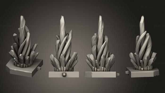 Растения (Хрустальный трон часть 2, PLANT_0286) 3D модель для ЧПУ станка