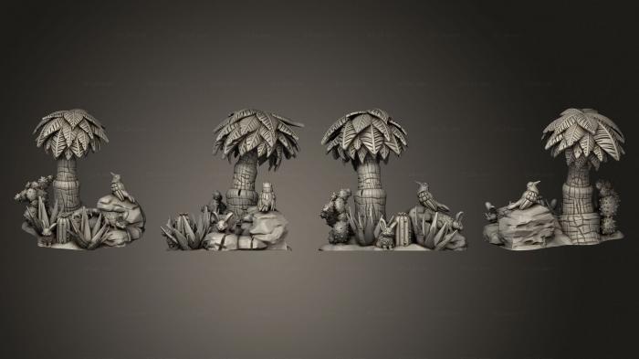 Растения (Дерево Группы Пустынных Животных, PLANT_0349) 3D модель для ЧПУ станка