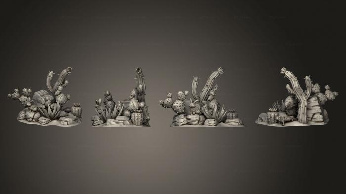Растения (Пустынные Кроличьи скалы, PLANT_0387) 3D модель для ЧПУ станка