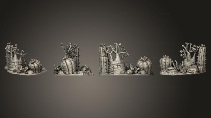 Растения (Пустынная Змеиная Ящерица, PLANT_0403) 3D модель для ЧПУ станка