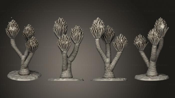 Растения (ПУСТЫННОЕ Дерево - Полный 001, PLANT_0405) 3D модель для ЧПУ станка
