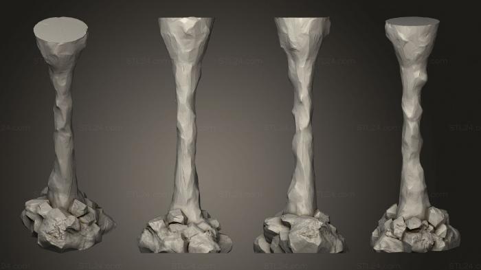 Растения (Сухие Пещеры 01 Колонна B, PLANT_0441) 3D модель для ЧПУ станка