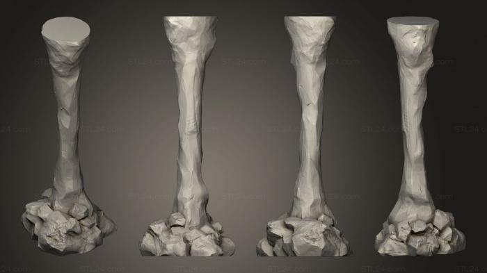 Растения (Колонна А Сухих Пещер, PLANT_0444) 3D модель для ЧПУ станка