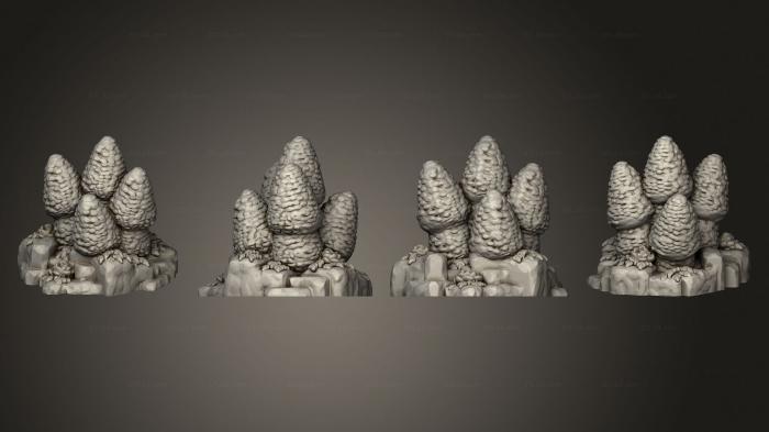 Растения (Подземелья и Монстры Растения Джунглей 6, PLANT_0452) 3D модель для ЧПУ станка