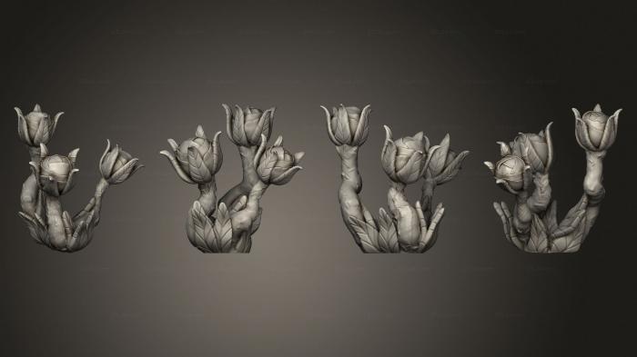 Растения (Волшебные Цветы Зачарованного Леса 1 001, PLANT_0454) 3D модель для ЧПУ станка