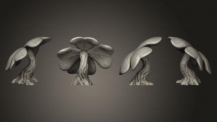 Растения (Волшебные Цветы Зачарованного Леса 1 002, PLANT_0455) 3D модель для ЧПУ станка