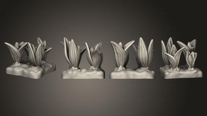 Растения (Ростки фермерской пшеницы, PLANT_0480) 3D модель для ЧПУ станка