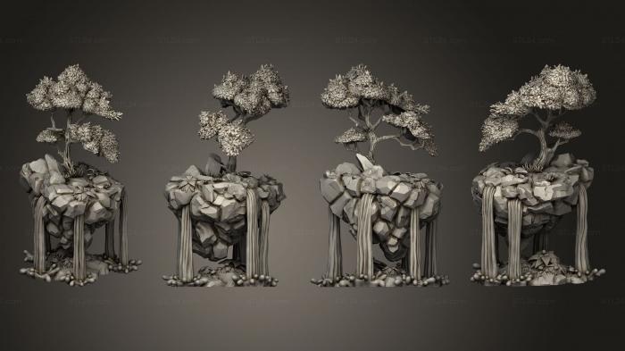 Растения (Плавающее дерево B Завершено, PLANT_0488) 3D модель для ЧПУ станка