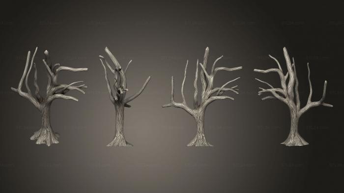 Растения (Лесное мертвое дерево V 2, PLANT_0491) 3D модель для ЧПУ станка