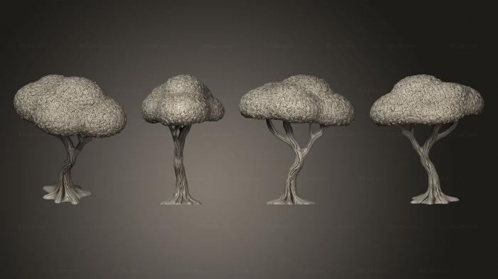 Растения (Лесное дерево V 1, PLANT_0502) 3D модель для ЧПУ станка