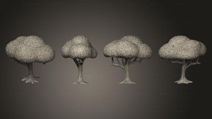 Растения (Лесное дерево V 2, PLANT_0503) 3D модель для ЧПУ станка