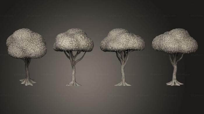 Растения (Лесное дерево V 3, PLANT_0504) 3D модель для ЧПУ станка