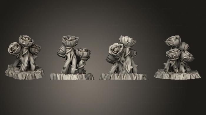 Растения (Гигантские Мистические Розы, Часть 1 002, PLANT_0519) 3D модель для ЧПУ станка