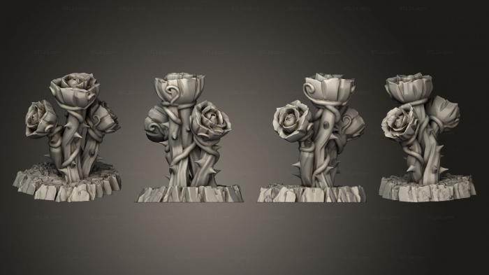 Растения (Гигантские Мистические Розы, Часть 1 003, PLANT_0520) 3D модель для ЧПУ станка