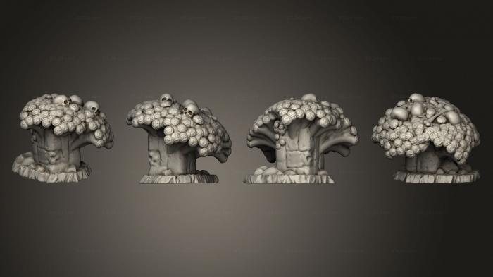 Растения (Мистические Цветы Смерти 3, PLANT_0668) 3D модель для ЧПУ станка