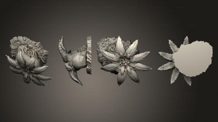 Растения (Фосфоресцирующие Ягодные Цветки 2, PLANT_0733) 3D модель для ЧПУ станка