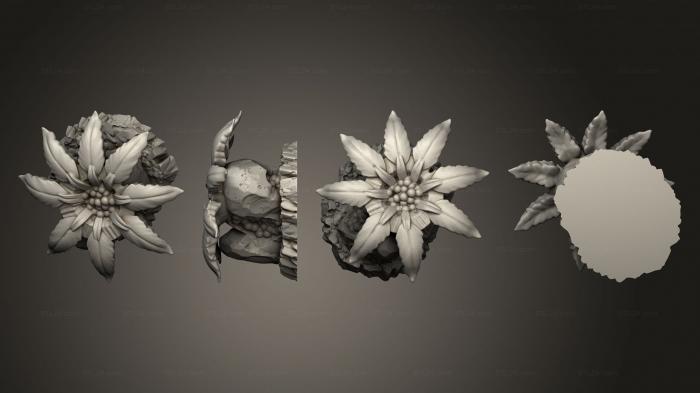 Растения (Фосфоресцирующие Ягодные цветки 3, PLANT_0734) 3D модель для ЧПУ станка