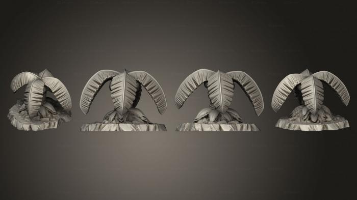 Растения (Пиратские Пальмы 1 004, PLANT_0741) 3D модель для ЧПУ станка