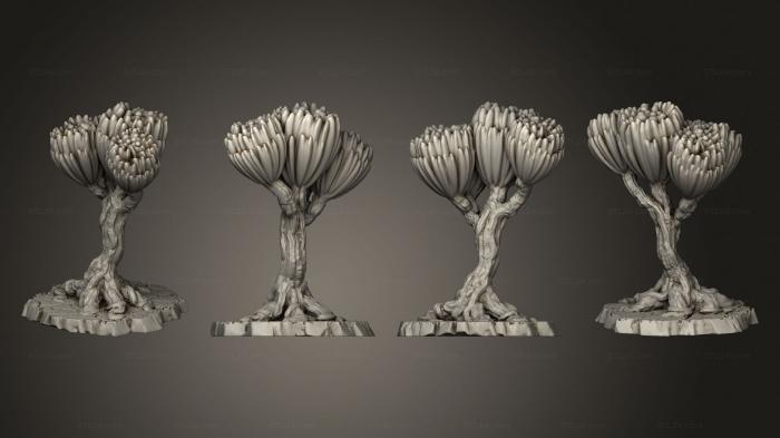 Растения (Растение Scifi Неизвестные Цветы 1 001, PLANT_0792) 3D модель для ЧПУ станка