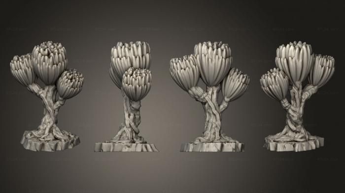 Растения (Растение Scifi Неизвестные Цветы 1 003, PLANT_0794) 3D модель для ЧПУ станка