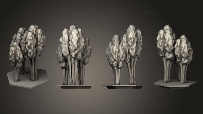 Растения (Вилка Лесная Березовая, PLANT_0817) 3D модель для ЧПУ станка