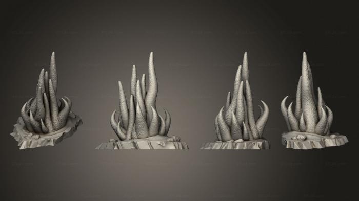 Растения (Ядовитый Кактус-щупальце 5, PLANT_0823) 3D модель для ЧПУ станка
