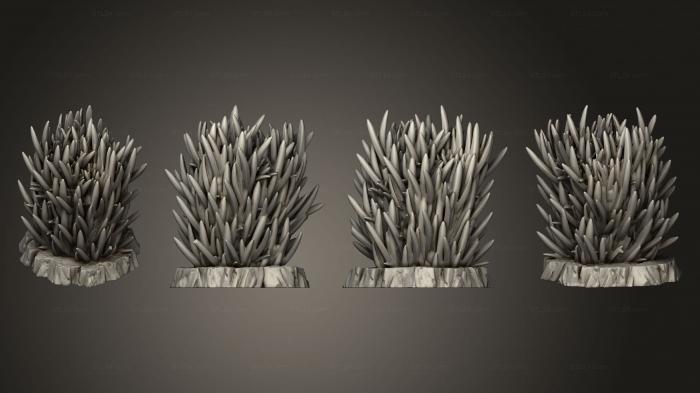 Растения (Колючая Высокая Трава 1 001, PLANT_0832) 3D модель для ЧПУ станка