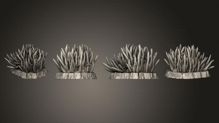Растения (Колючая Высокая Трава 1 002, PLANT_0833) 3D модель для ЧПУ станка