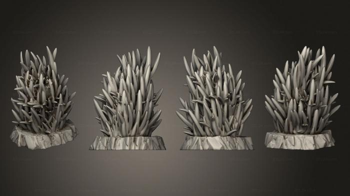 Растения (Колючая Высокая Трава 1 003, PLANT_0834) 3D модель для ЧПУ станка