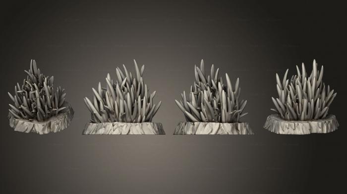 Растения (Колючая Высокая Трава 1 005, PLANT_0836) 3D модель для ЧПУ станка