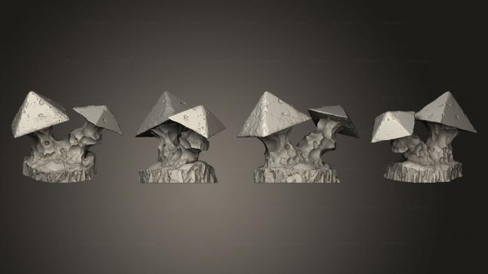 Растения (Пирамидальные Грибы 5, PLANT_0858) 3D модель для ЧПУ станка
