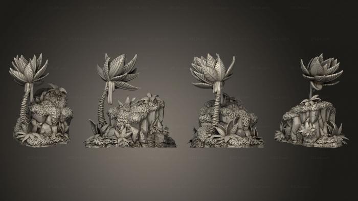 Растения (Каменная Пальма, PLANT_0865) 3D модель для ЧПУ станка