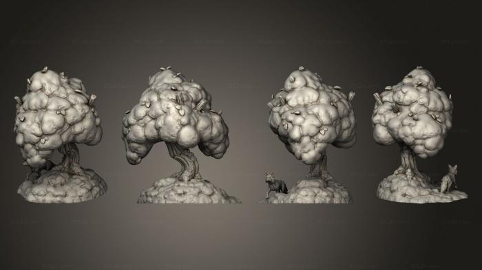 Растения (Снежная Древесная Лиса Завершена, PLANT_0890) 3D модель для ЧПУ станка